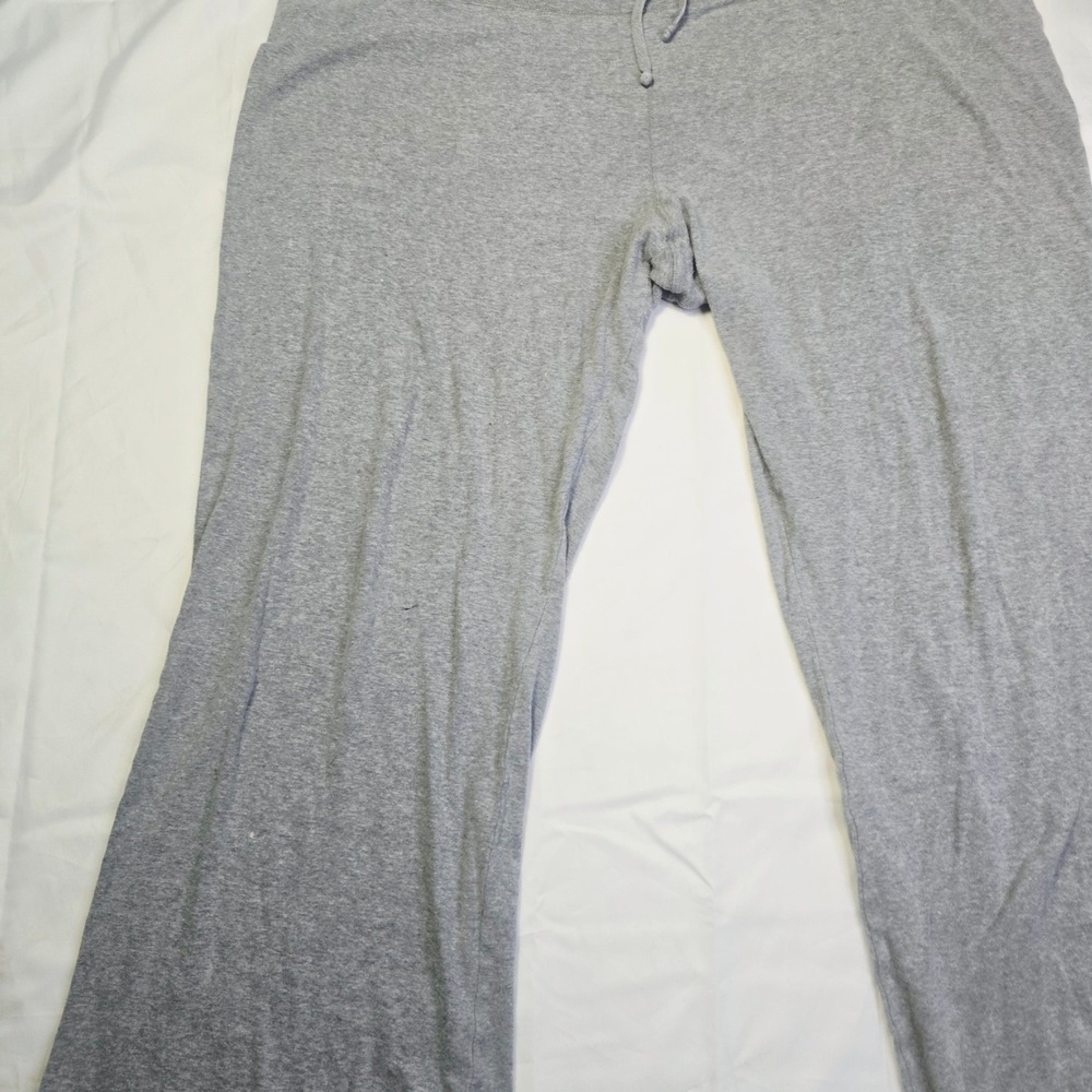 Old Navy Women's XXL Lounge Pants Gray Drawstring Wide Leg Jersey Knit Q39 - Picture 3 of 12